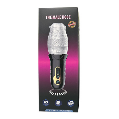 The Male Rose Rotating Blow Job Simulator - Black