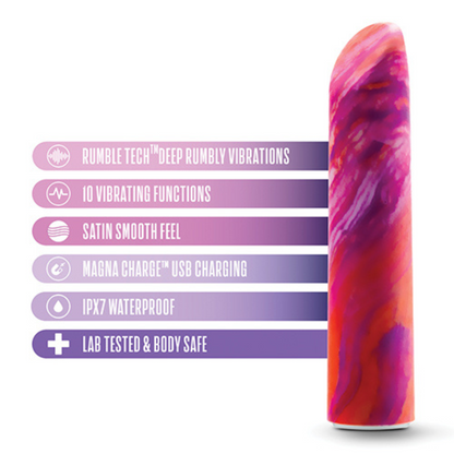 Limited Addiction By Blush® | Fiery Power Vibe Coral Vibrator with Powerful RumboTech™ Technology