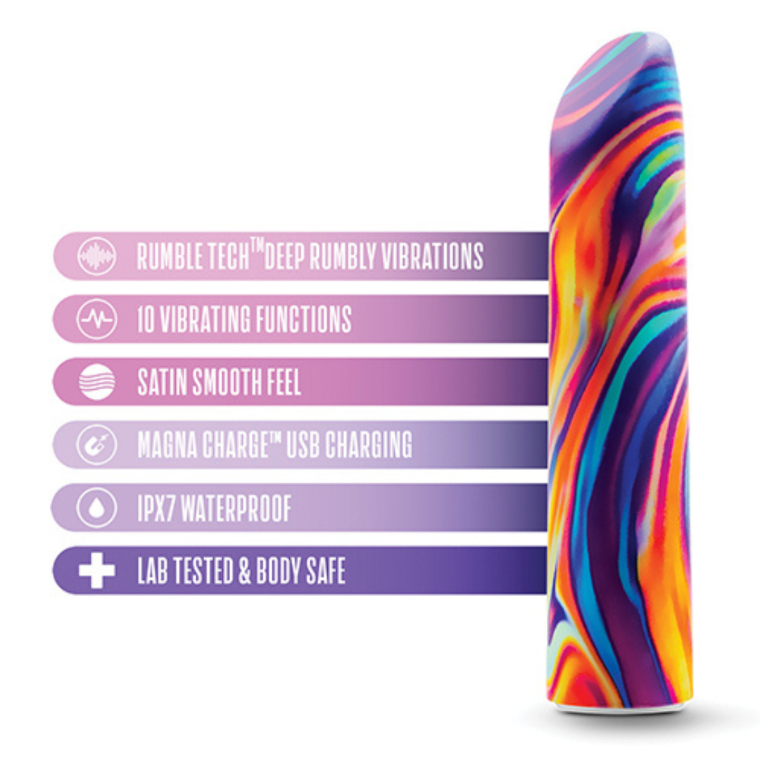 Limited Addiction By Blush® | Psyche Power Vibe Rainbow Vibrator with Powerful RumboTech™ Technology