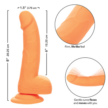 Neon Silicone Studs® 6" Dildo – Vibrant & Life-Like Pleasure