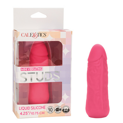 Silicone Studs Mini Vibrating Studs - Pink