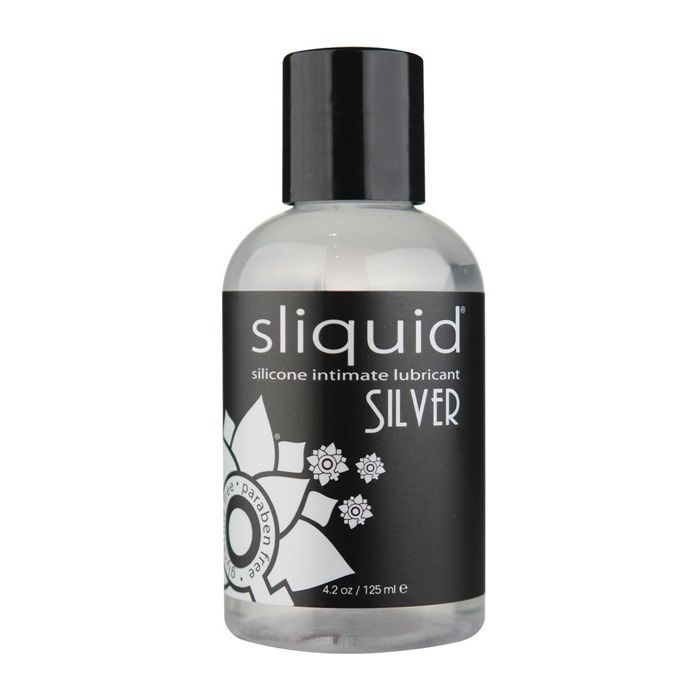 Sliquid Silver Silicone Lube Glycerine & Paraben Free - 4.2oz/ 8.5 oz