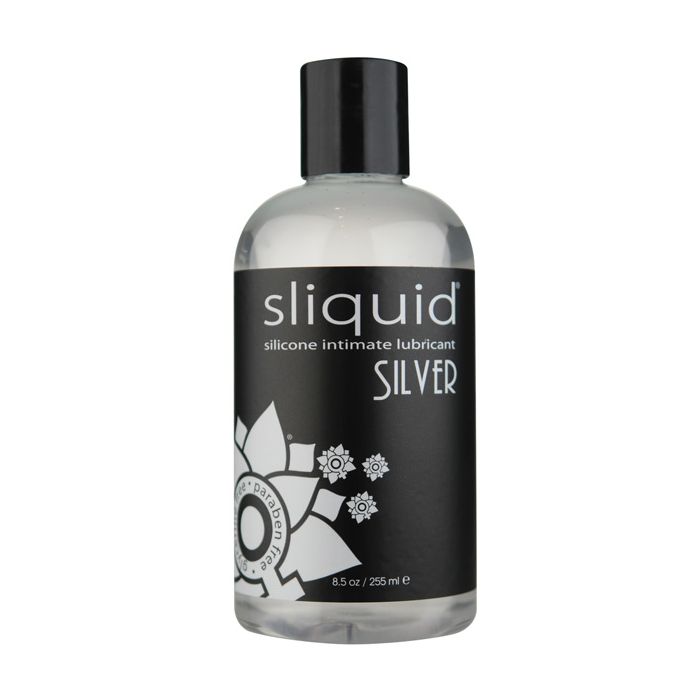 Sliquid Silver Silicone Lube Glycerine & Paraben Free - 4.2oz/ 8.5 oz