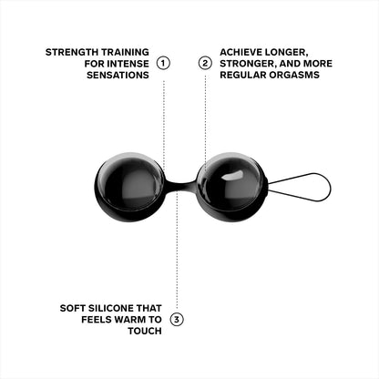 LELO | Luna Beads™ - Kegel Exercise Balls - Noir