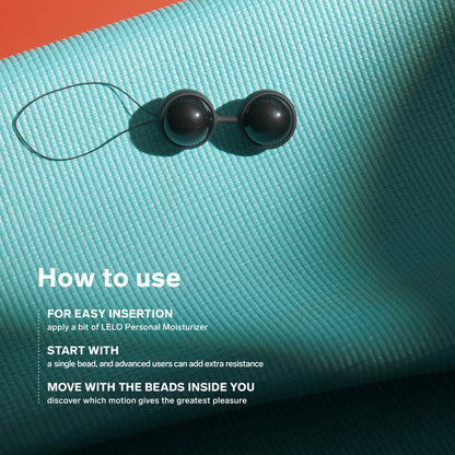 LELO | Luna Beads™ - Kegel Exercise Balls - Noir