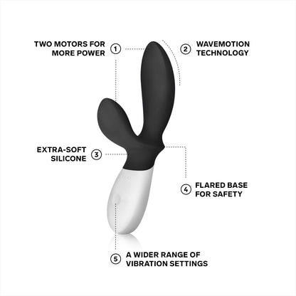 LELO | Loki Wave™ - Rechargeable Prostate Massager - Black