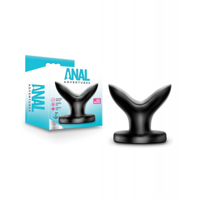 Anal Adventures By Blush® | Anchor Black 4-Inch Anal Plug