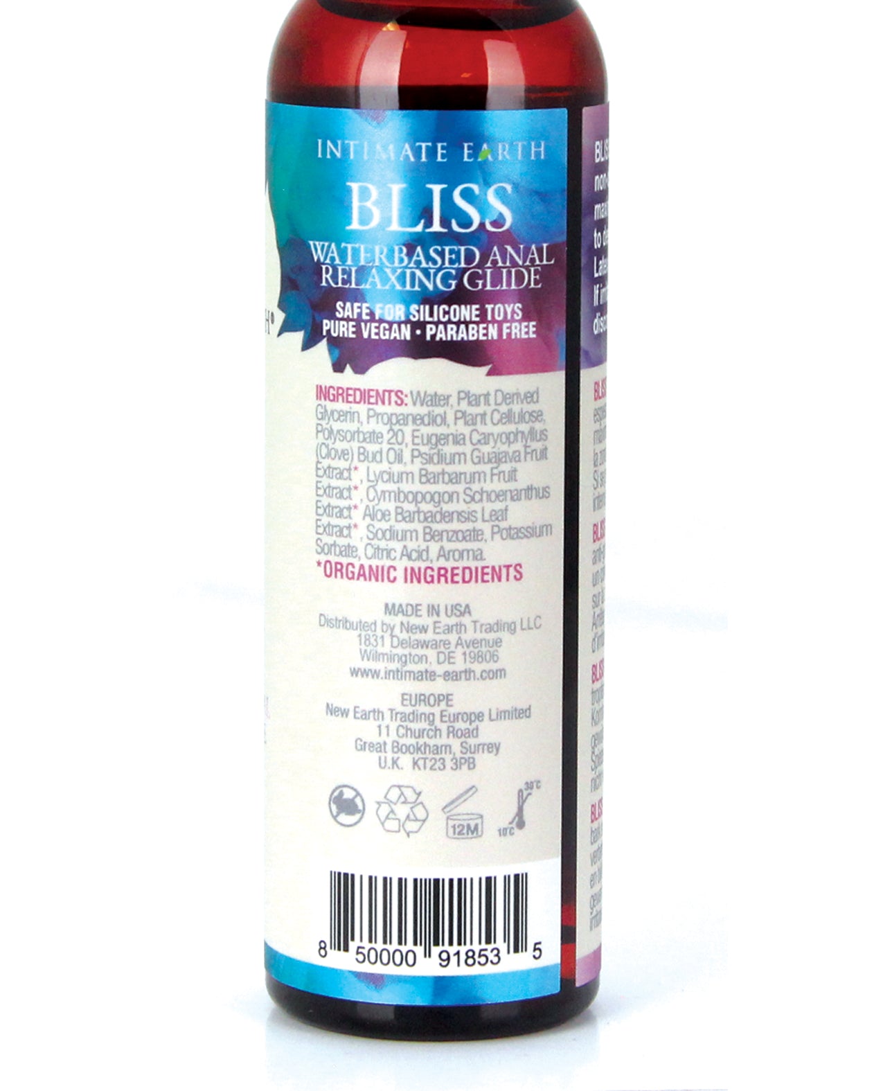 Intimate Earth | Bliss Anal Relaxing Water Based Glide - 4 oz