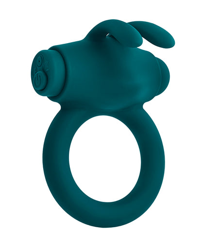 Playboy | Pleasure Bunny Buzzer Cock Ring - Deep Teal