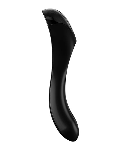 Satisfyer Candy Cane Finger Vibrator (Black/ Orange)