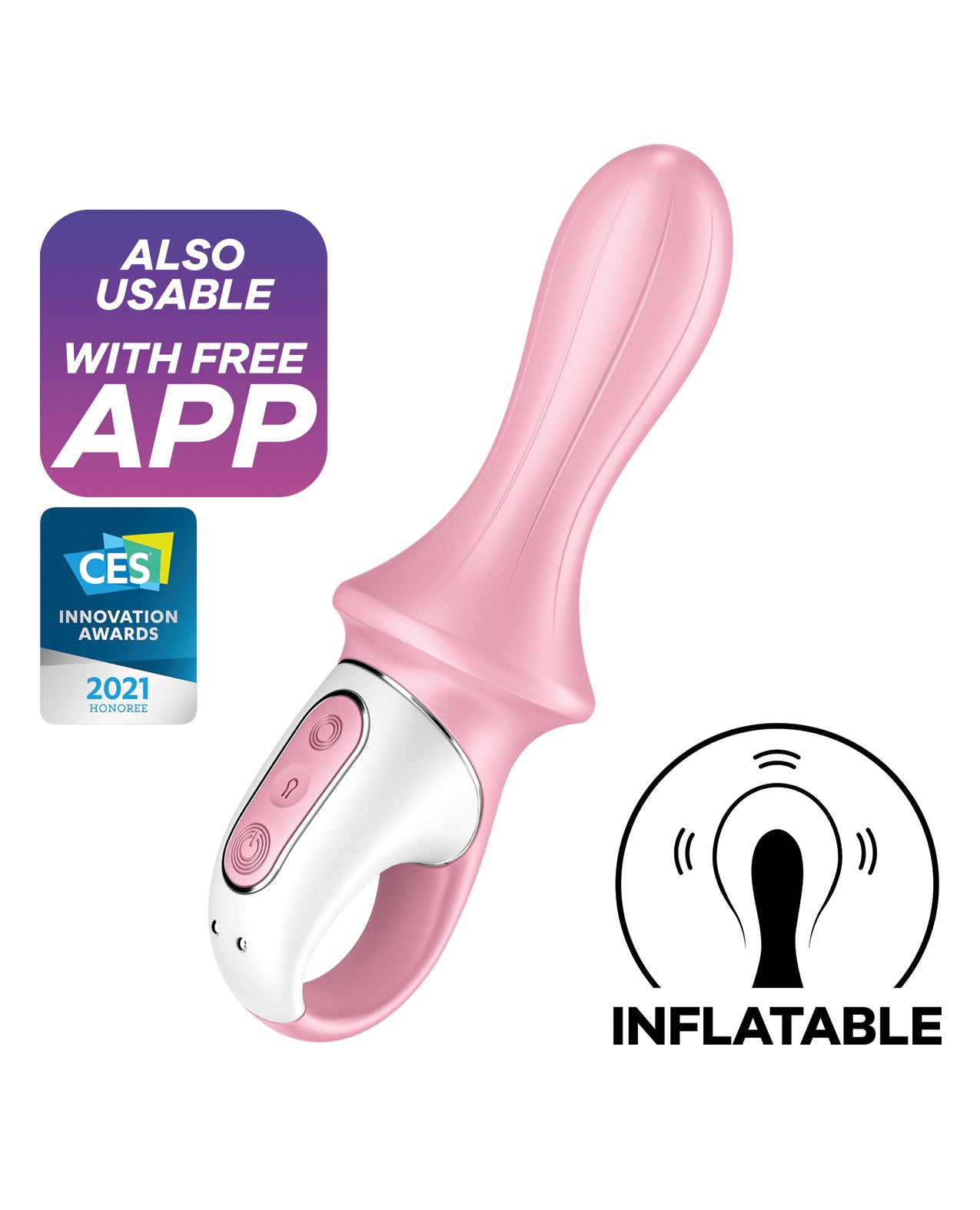 Satisfyer Air Pump Booty 5+ - Red