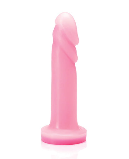 Tantus | Flurry Rose Quartz Silicone G-Spot Dildo | Dual Density Realistic Feel