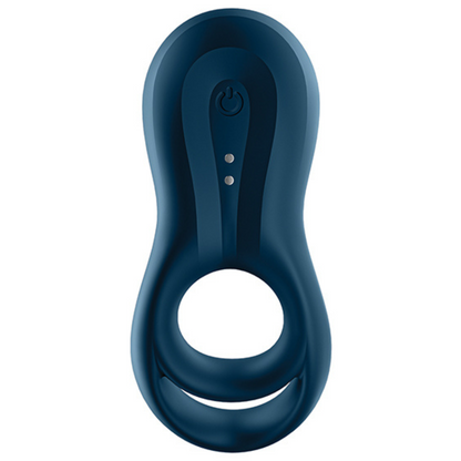 Satisfyer Epic Duo Ring Vibrator - Dark Blue