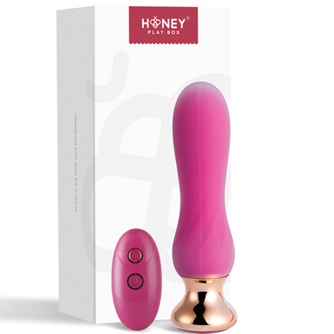 Honey Play Box | PINK HOLIC Curved Remote Vibrating Anal Plug