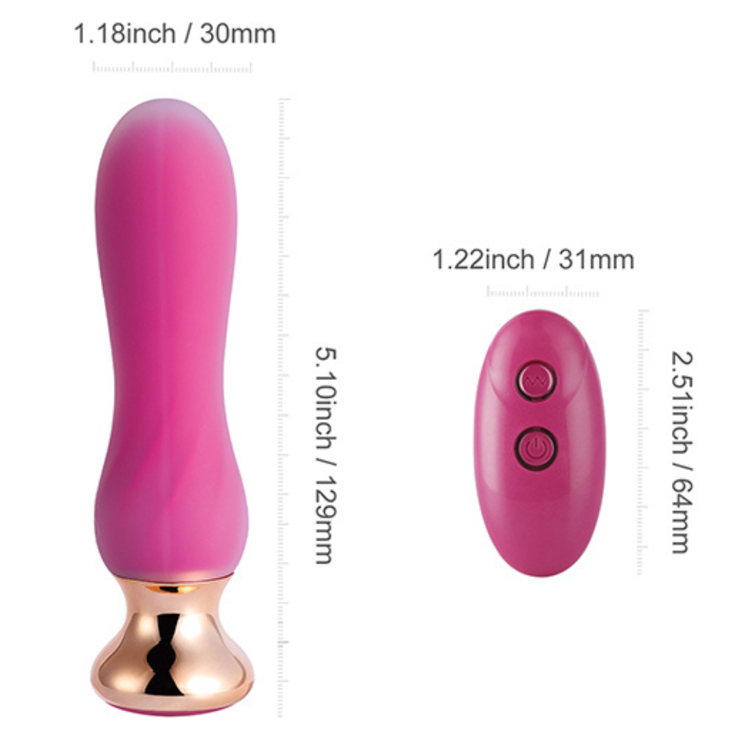 Honey Play Box | PINK HOLIC Curved Remote Vibrating Anal Plug