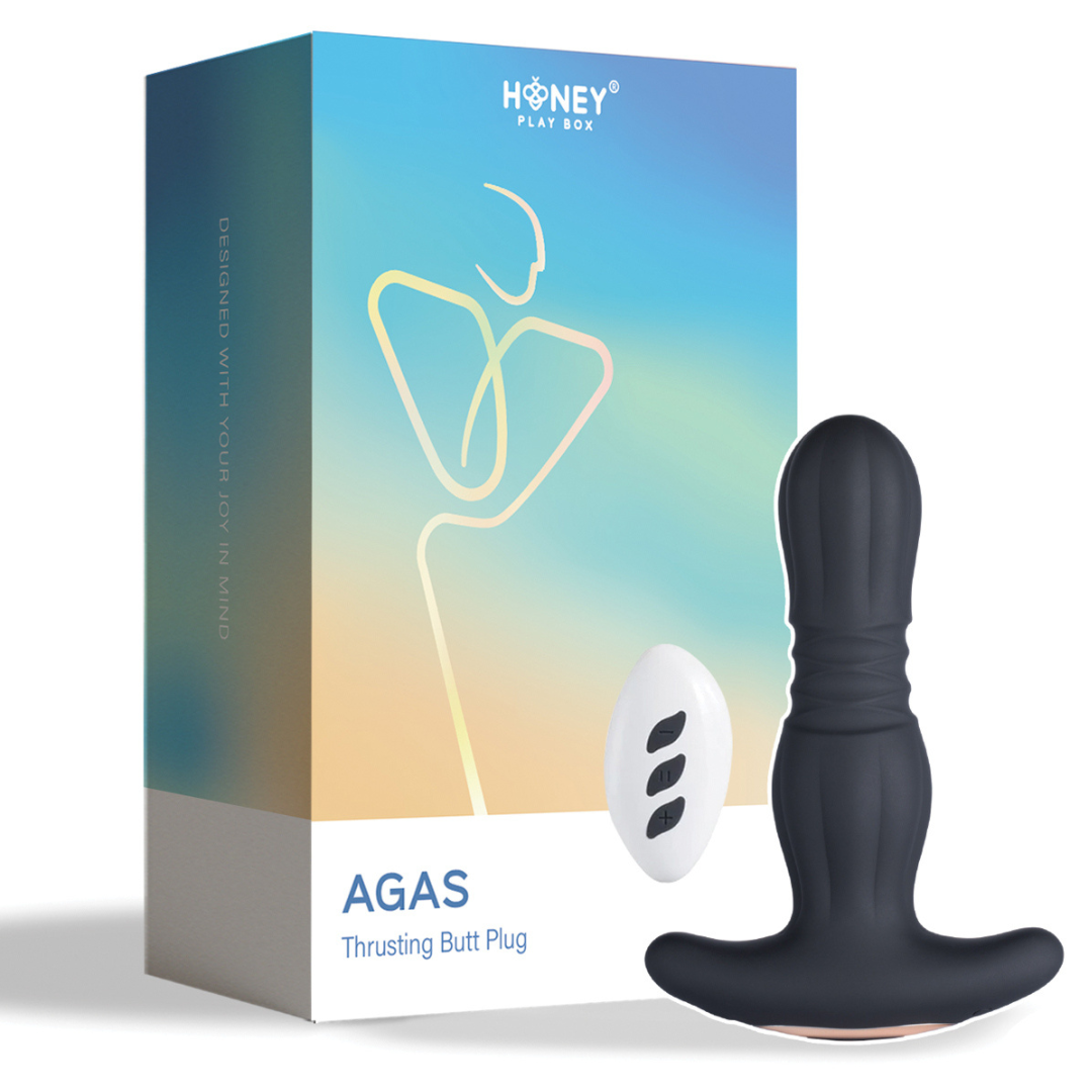 Honey Play Box | AGAS Thrusting Butt Plug with Remote Control