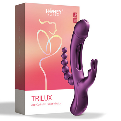 Honey Play Box | TRILUX App-Controlled Kinky Finger Rabbit Vibrator with Anal Beads