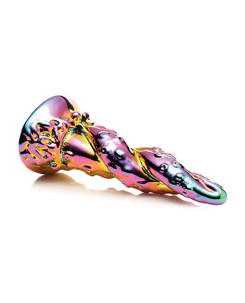 Creature Cocks | Enchantress Rainbow Glass Dildo for Beginners, Men, Women, & Couples