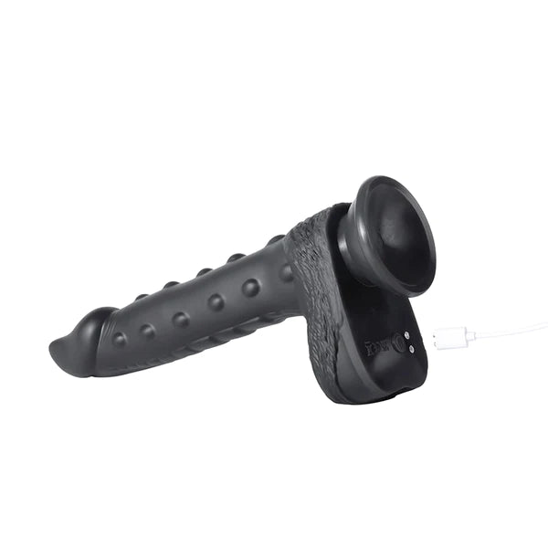 Honey Play Box | ALGER 8 Inch Black Thrusting Vibrating Dildo