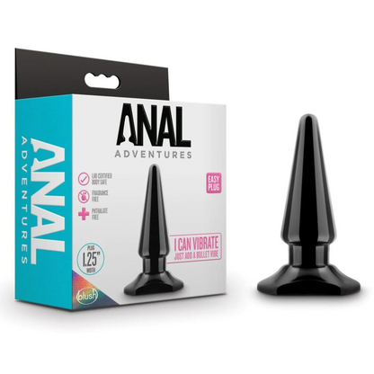 Anal Adventures By Blush® | Easy Black 4-Inch Anal Plug