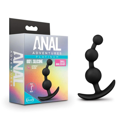 Anal Adventures Platinum By Blush® | Black 5.25-Inch Anal Beads