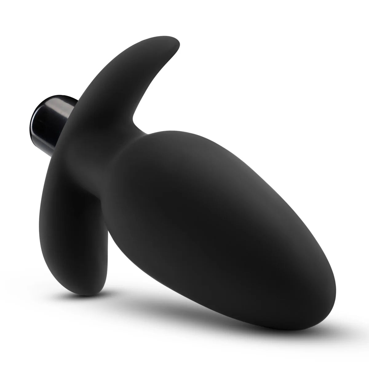 Anal Adventures Platinum By Blush® | Saddle Black 4.5-Inch Vibrating Anal Plug