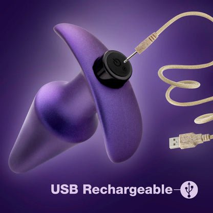 Anal Adventures Matrix By Blush® | Interstellar Plug: Tapered Tip For Easy Insertion And Training in Astro Violet | With Stayput™ Technology & AnchorTech™ Base