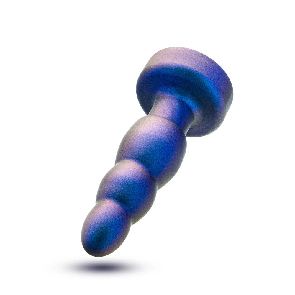 Anal Adventures Matrix By Blush® | Kinetik Plug: Progressing Size With Gyrating Shaft & Rotating Rimmer in Space Age Blue | Made from Pure Puria™ Silicone & IPX7 Waterproof