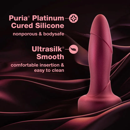 Anal Adventures Matrix By Blush® | Atomic Plug: Tapered Tip With Gyrating Shaft & Rotating Rimmer in Martian Wine | Made from Pure Puria™ Silicone & IPX7 Waterproof