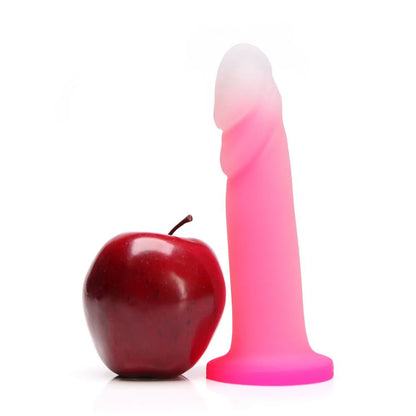 Tantus | Flurry Rose Quartz Silicone G-Spot Dildo | Dual Density Realistic Feel