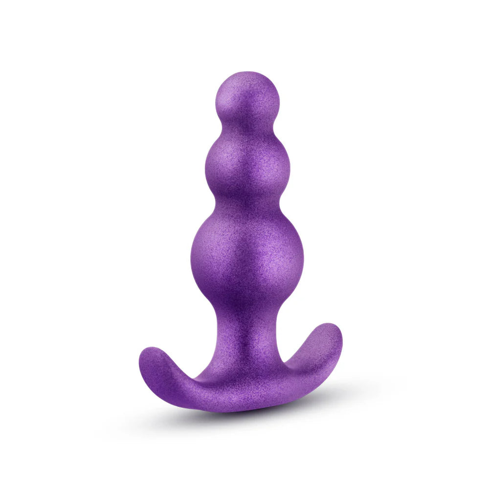 Anal Adventures Matrix By Blush® | The Supernova Plug: 3 inch Beaded Butt Plug in Galactic Purple | With Stayput™ Technology & AnchorTech™ Base