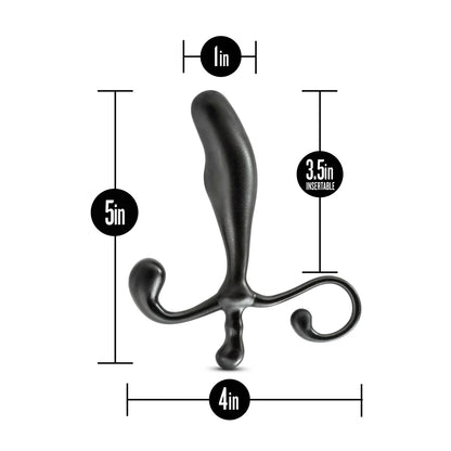 Anal Adventures By Blush® | Prostate Stimulator Black 5-Inch Anal Plug