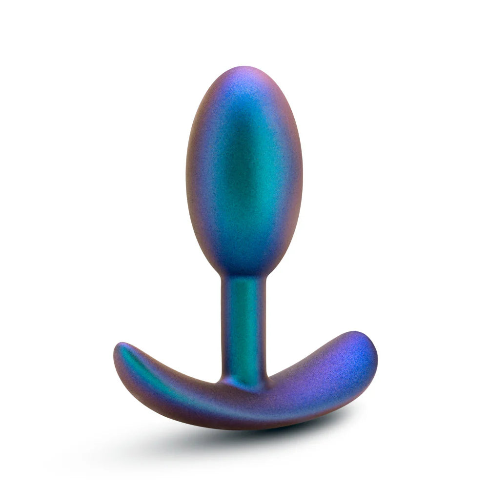 Anal Adventures Matrix By Blush® | The Nebula Plug: 3.5 inch Vibrating Inner Ball Butt Plug in Lunar Blue | With Stayput™ Technology & Anchortech™ Base