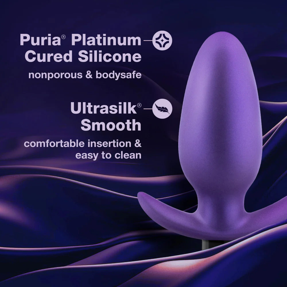 Anal Adventures Matrix By Blush® | Excelsior Plug: Tapered Tip Widens For Filling Sensations in Astro Violet | With Stayput™ Technology & AnchorTech™ Base