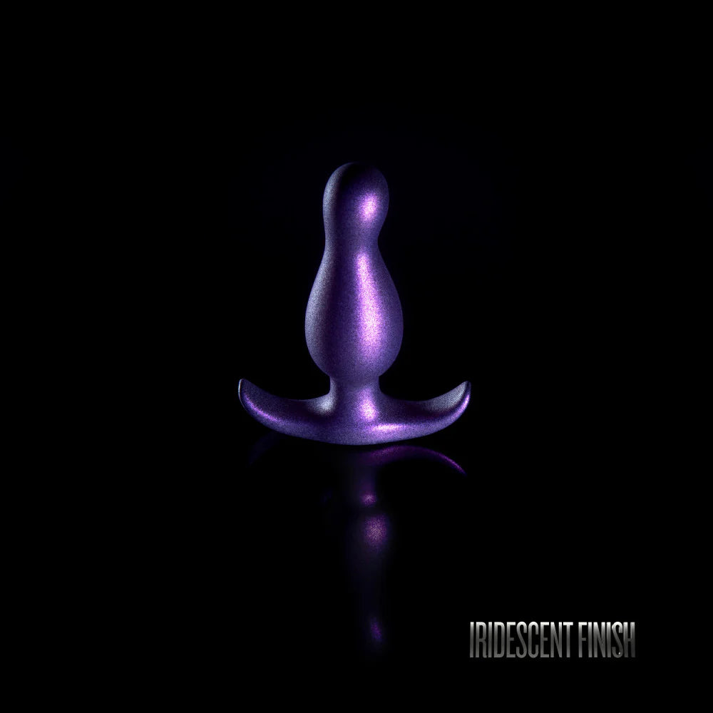 Anal Adventures Matrix By Blush® | The Quantum Plug: 3.5 inch Curved P Spot Butt Plug in Galactic Purple | With Stayput™ Technology & AnchorTech™ Base