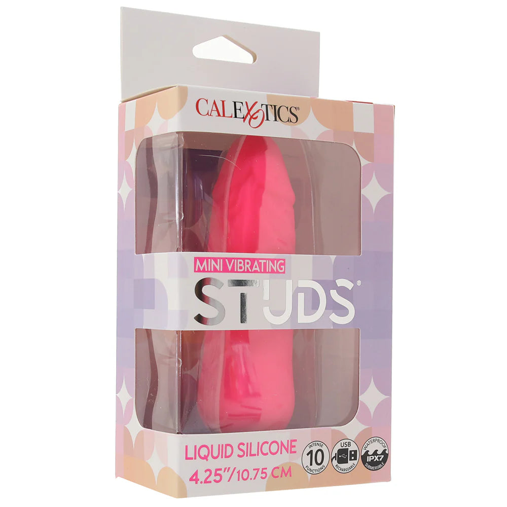 Silicone Studs Mini Vibrating Studs - Pink