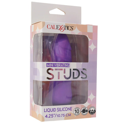 Silicone Studs Mini Vibrating Studs - Purple