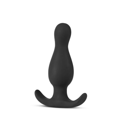 Anal Adventures Platinum By Blush® | Curve Curved Black 3.5-Inch Anal Plug