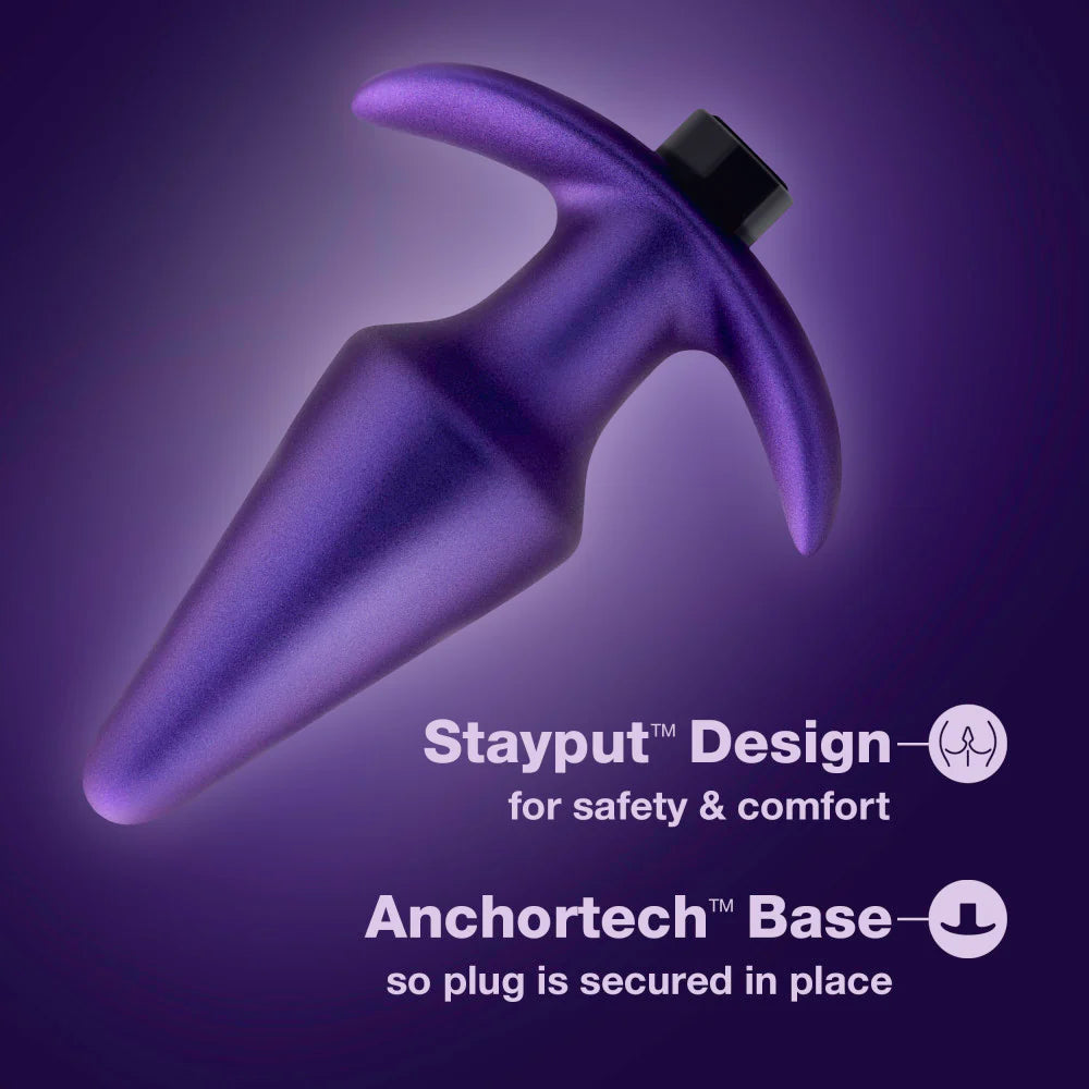 Anal Adventures Matrix By Blush® | Interstellar Plug: Tapered Tip For Easy Insertion And Training in Astro Violet | With Stayput™ Technology & AnchorTech™ Base