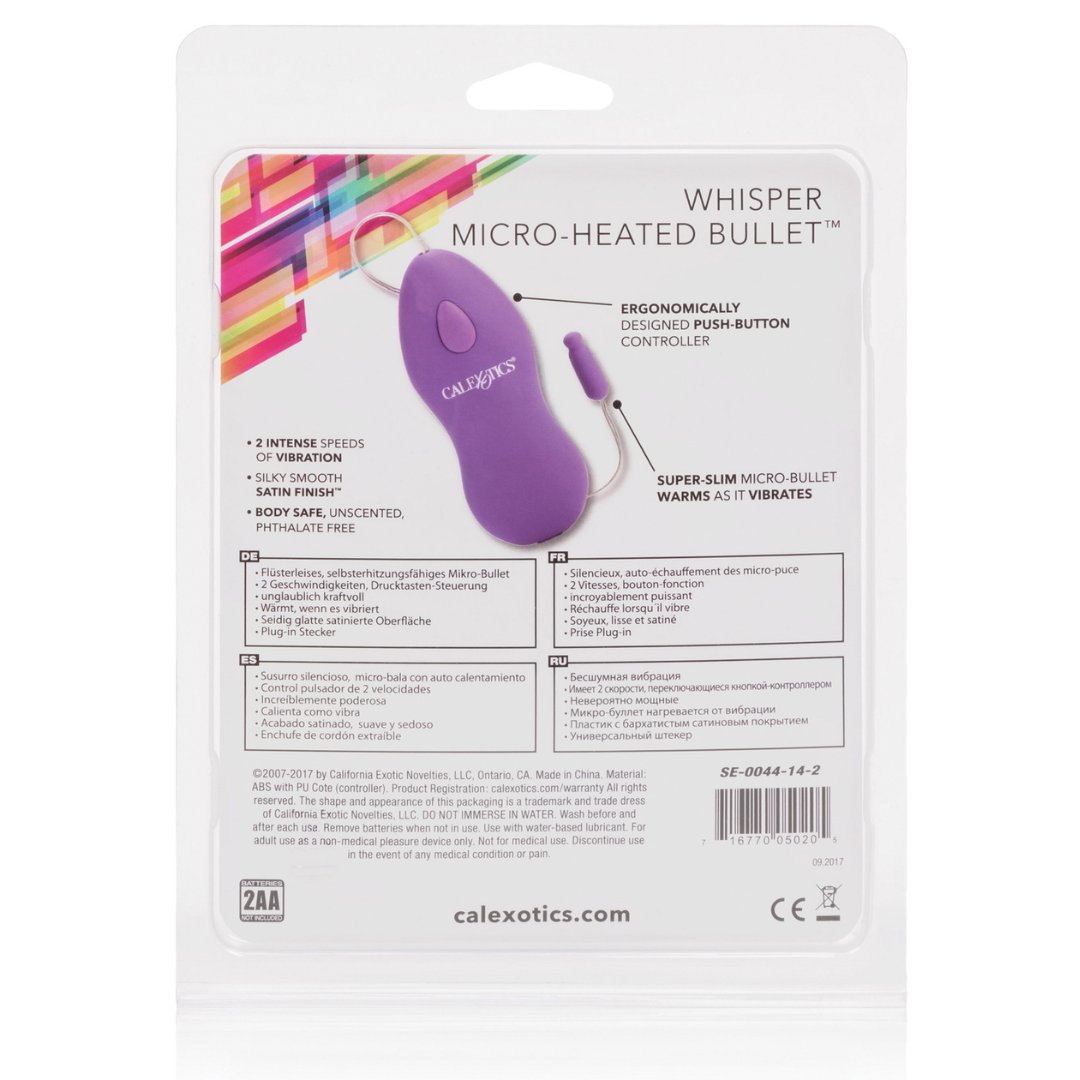 CalExotics | Whisper Micro Bullet™ - Pink | Discreet and Powerful Micro Bullet Vibrator