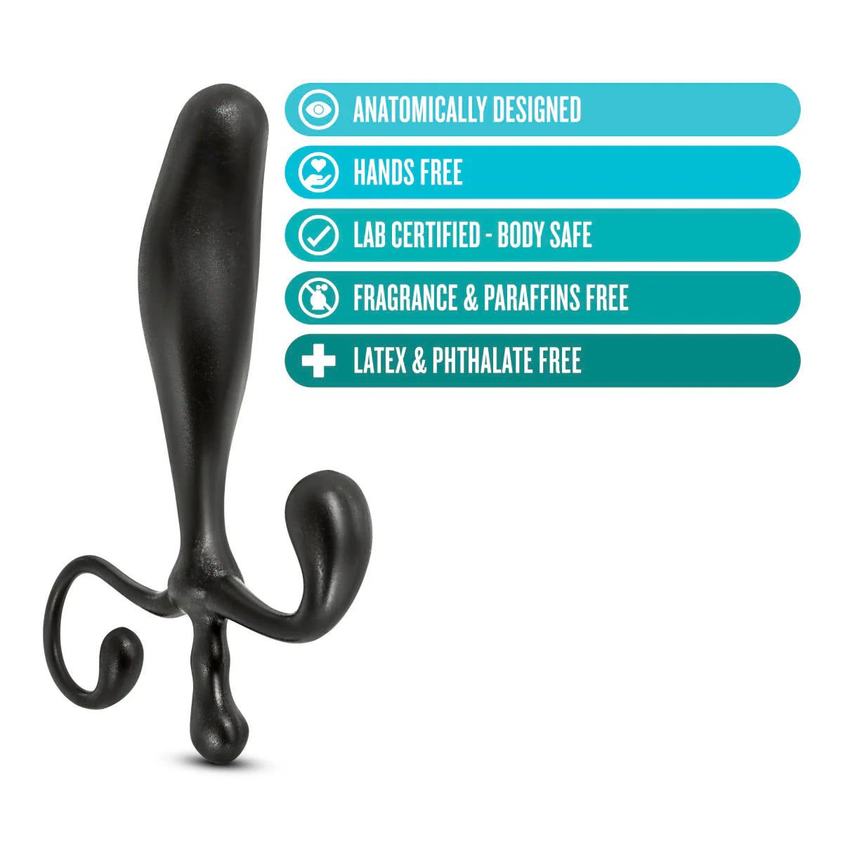 Anal Adventures By Blush® | Prostate Stimulator Black 5-Inch Anal Plug