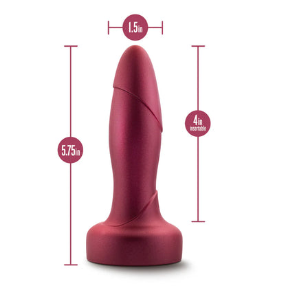 Anal Adventures Matrix By Blush® | Atomic Plug: Tapered Tip With Gyrating Shaft & Rotating Rimmer in Martian Wine | Made from Pure Puria™ Silicone & IPX7 Waterproof