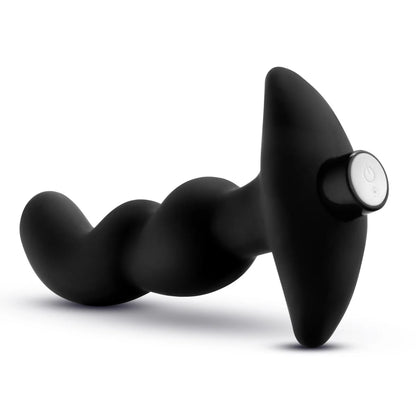 Anal Adventures Platinum By Blush® | Prostate Massager 03  Black 6-Inch Vibrating Rechargeable Anal Plug