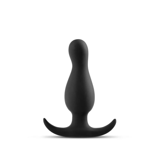 Anal Adventures Platinum By Blush® | Curve Curved Black 3.5-Inch Anal Plug