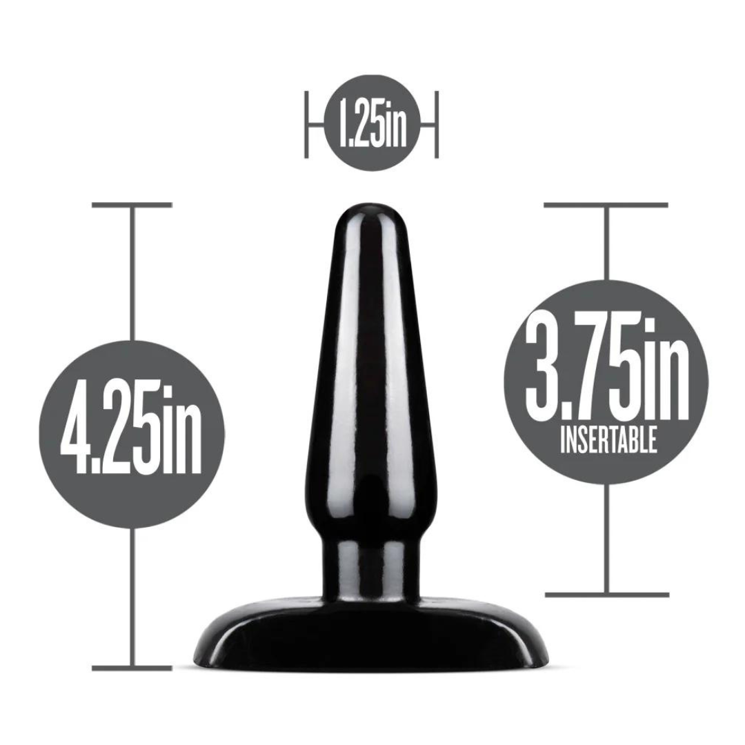 Anal Adventures By Blush® | Basic Black Anal Plug - Small/Medium/Large