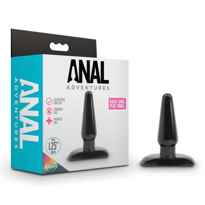 Anal Adventures By Blush® | Basic Black Anal Plug - Small/Medium/Large