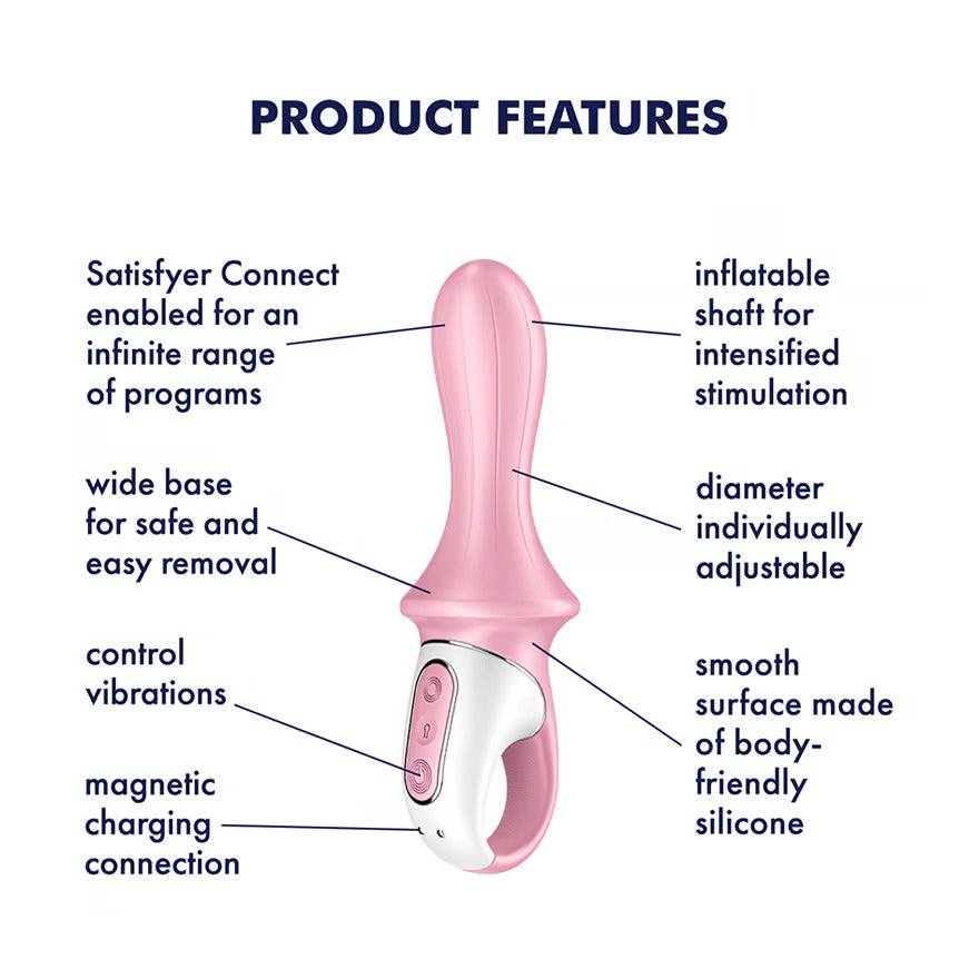 Satisfyer Air Pump Booty 5+ - Red