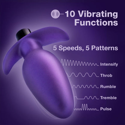 Anal Adventures Matrix By Blush® | Excelsior Plug: Tapered Tip Widens For Filling Sensations in Astro Violet | With Stayput™ Technology & AnchorTech™ Base