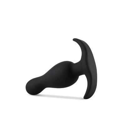 Anal Adventures Platinum By Blush® | Curve Curved Black 3.5-Inch Anal Plug