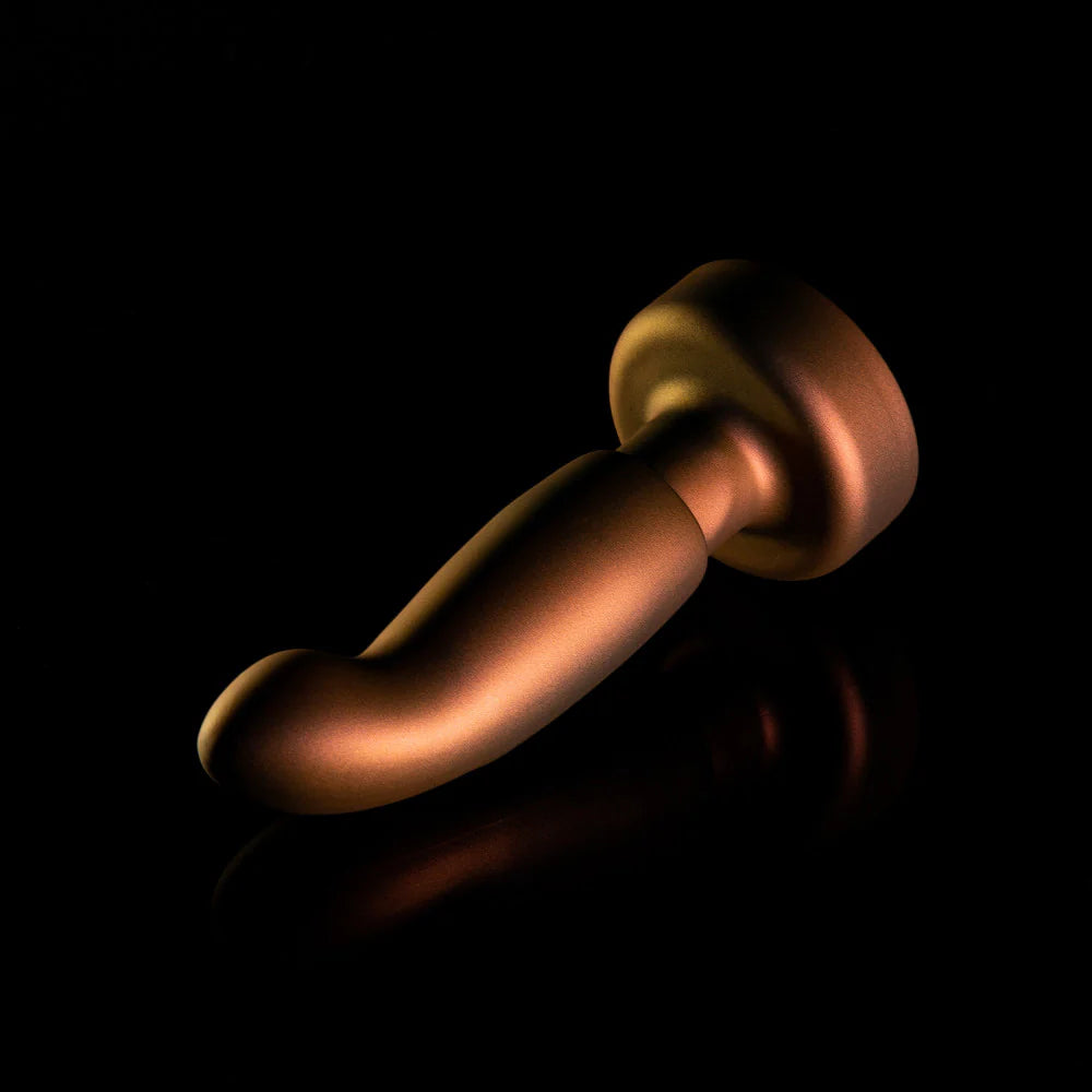 Anal Adventures Matrix By Blush® | Bionic Plug: Prostate Massager With Gyrating Shaft & Rotating Rimmer in Cosmic Copper | Made from Pure Puria™ Silicone & IPX7 Waterproof